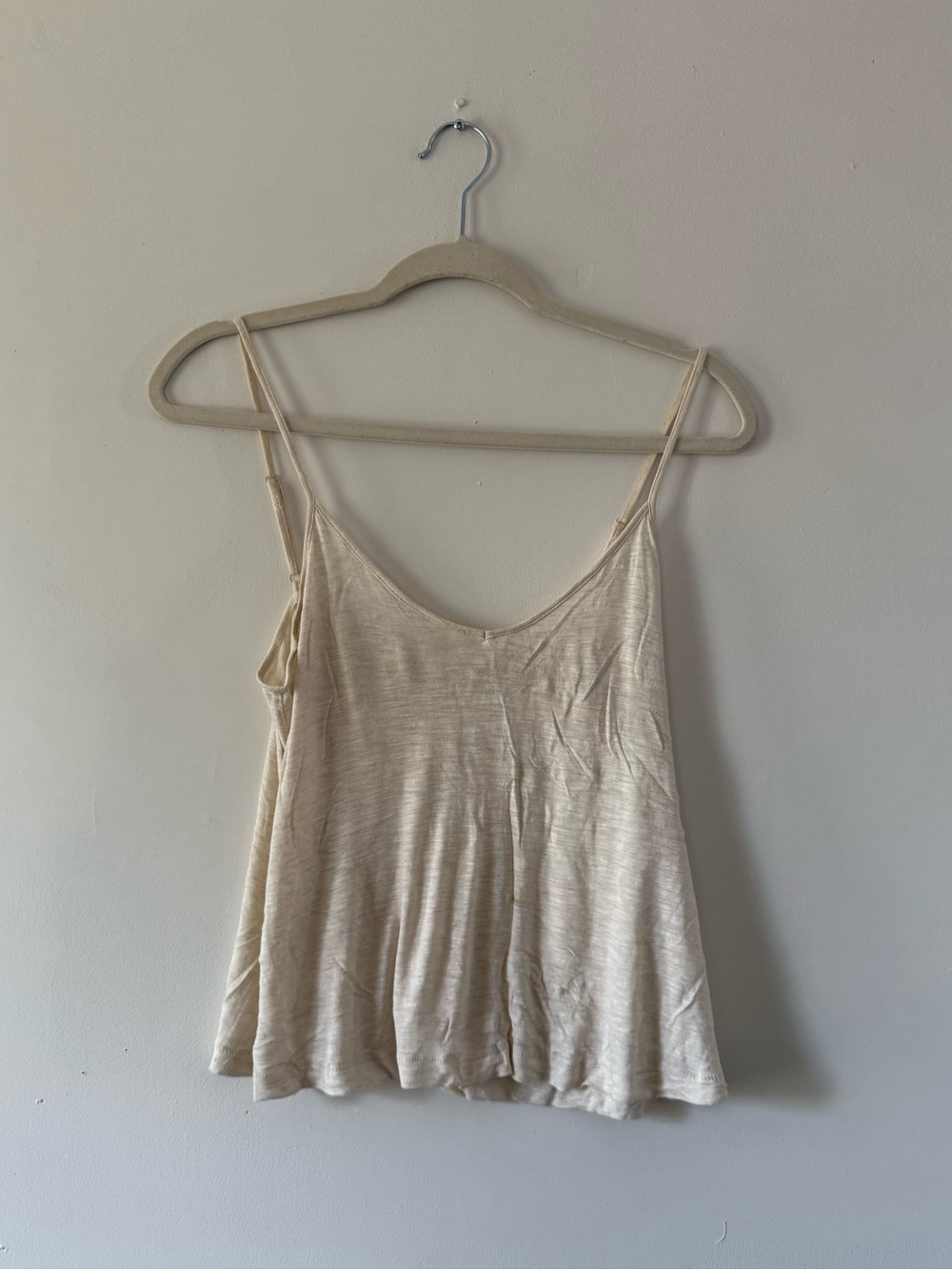 Madewell Heathered Cream Tank Blouse | Soft Coastal Minimalist
